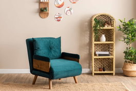 Atelier Del Sofa Cosmo Single - Verde Petróleo